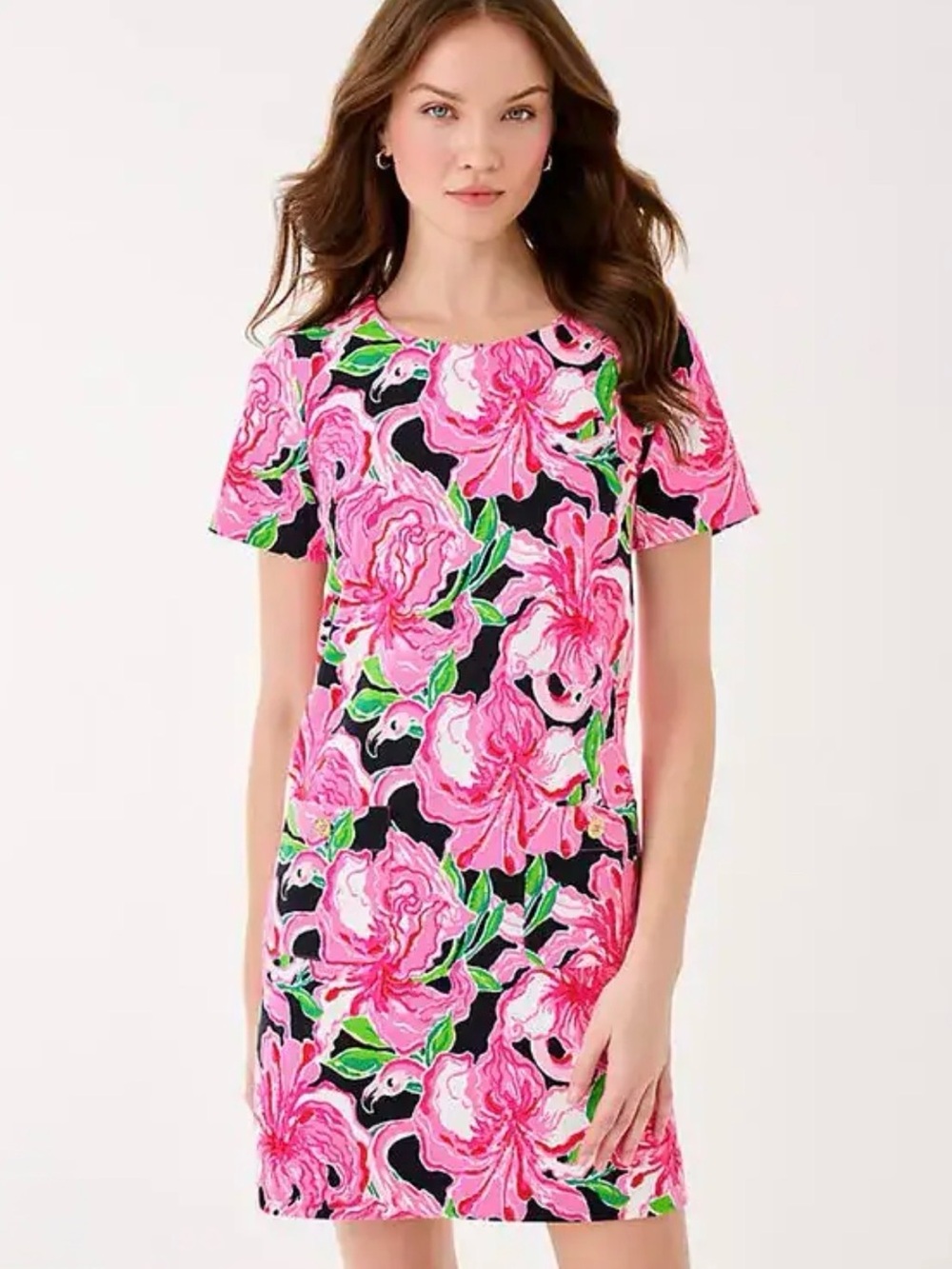 NWT XS Lilly Pulitzer Mattison Dress Pink Onyx Party All the Time Shift